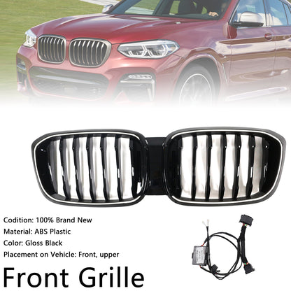 Griglia anteriore a maglie renali nera lucida pre-facelift BMW X3 X3M G01 G08 2018-2021 51138469959 51138469960