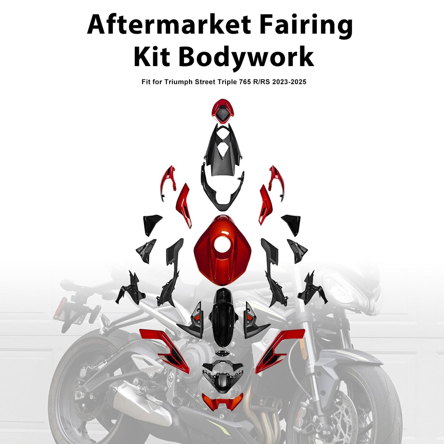 Kit di carene stampate a iniezione per Street Triple 765 R/RS 2023-2025