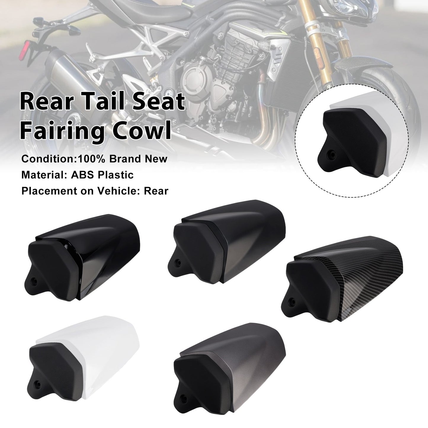 2025-2026 Per Speed Triple 1200 RS Copertura cupolino posteriore sella