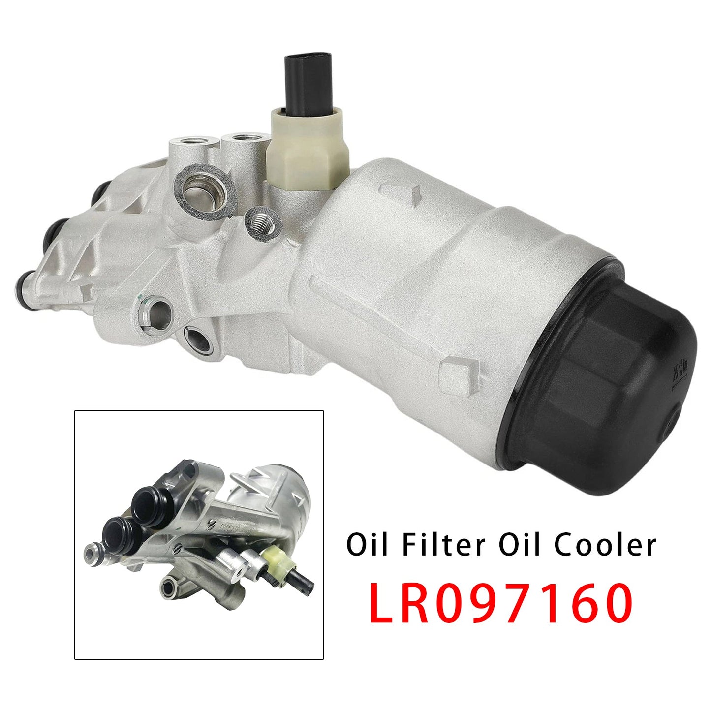 Filtro olio e radiatore olio per motore Land Rover Discovery 5 L462 2.0L (modelli dal 2016 in poi) - Codice ricambio: LR097160