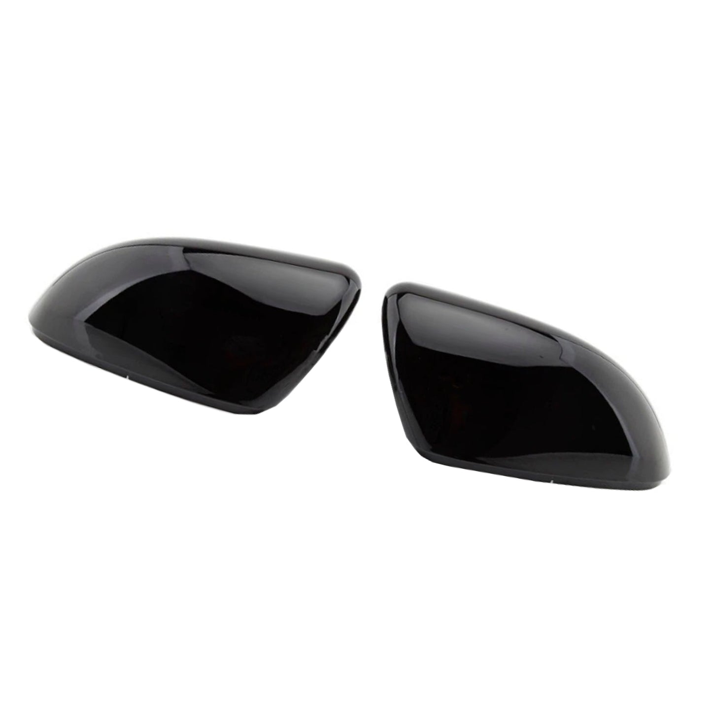 2 pezzi di calotte copri specchietti retrovisori esterni neri lucidi per VW Golf MK6 2009-2013 5K0857538