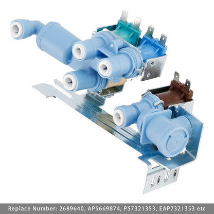 242253002 Valvola di ingresso dell'acqua per fabbricatore di ghiaccio per frigorifero Frigidaire/Electrolux