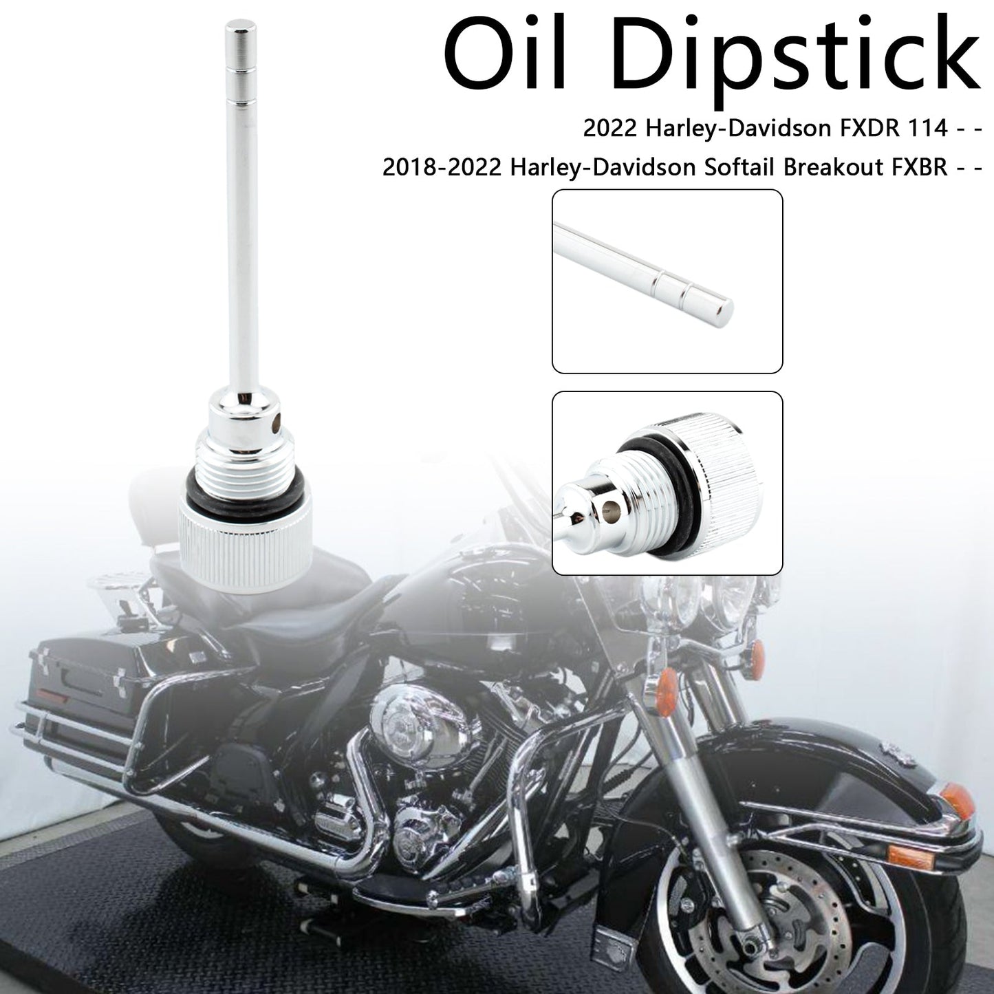 1105-0022 Tappo serbatoio asta di livello olio per Softail Road Glide 07-19
