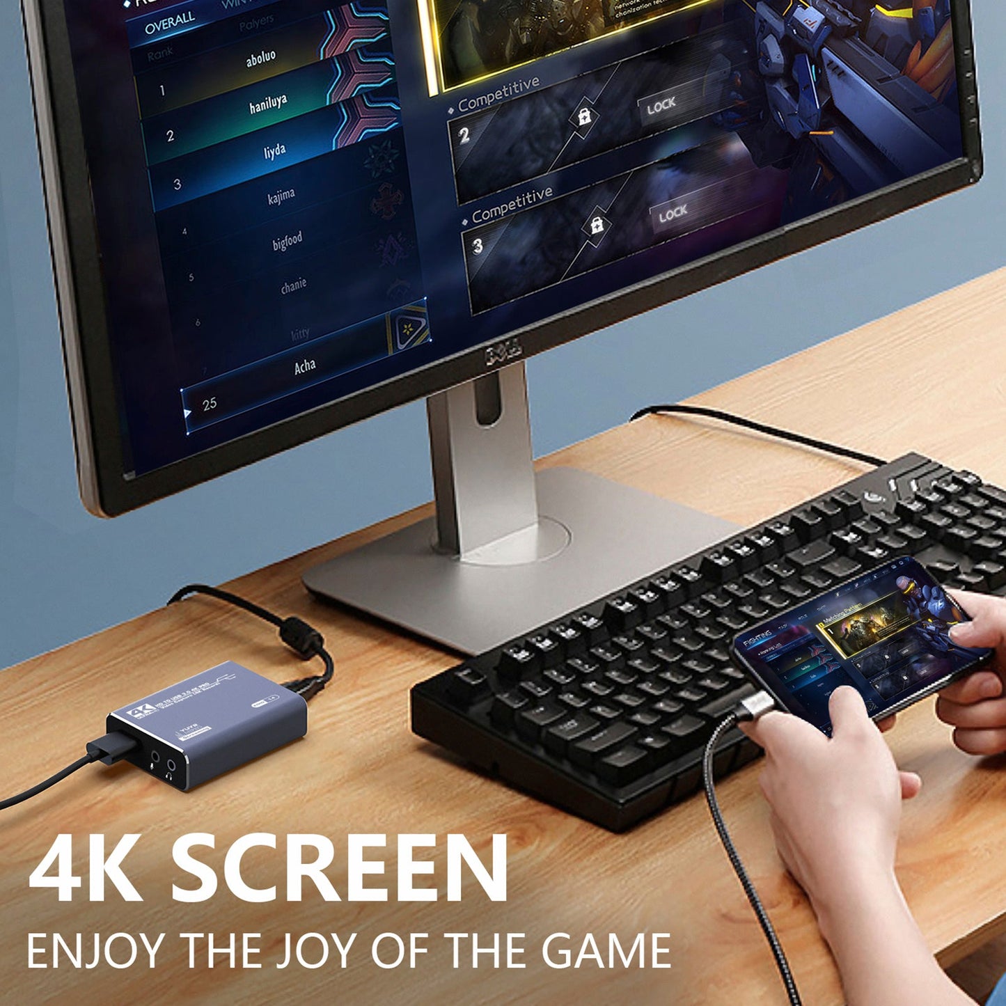 Scheda di acquisizione HDMI Video 4K Live Set-Top Box Registrazione Acquisizione audio