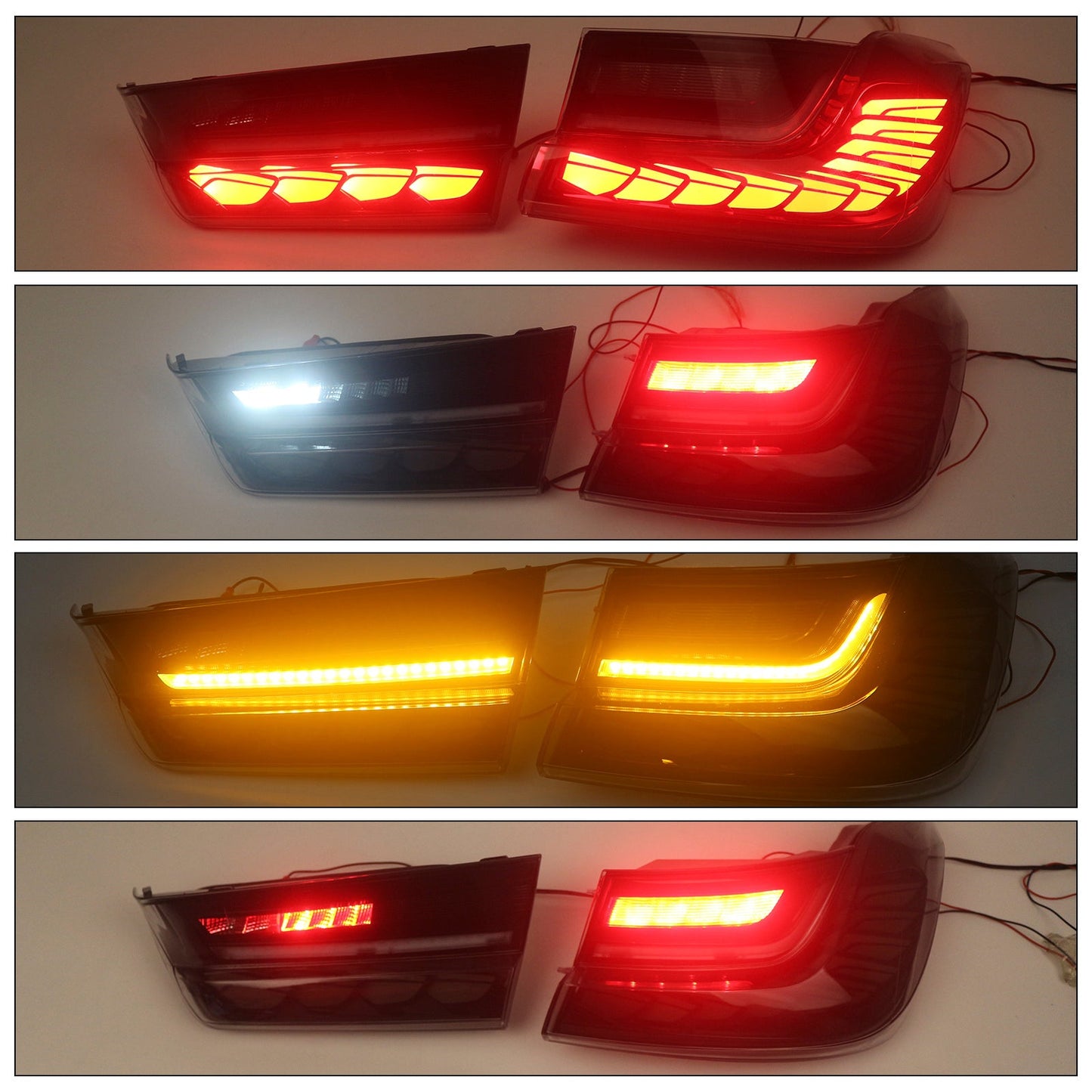 Gruppo ottico posteriore a LED fumé per BMW Serie 3 G20 G28 G80 M3 L&amp;R 2019-2024