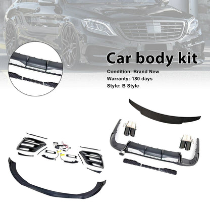 Kit carrozzeria B Style per Mercedes Classe S W223 S450 S500, anni 2021-2023.
