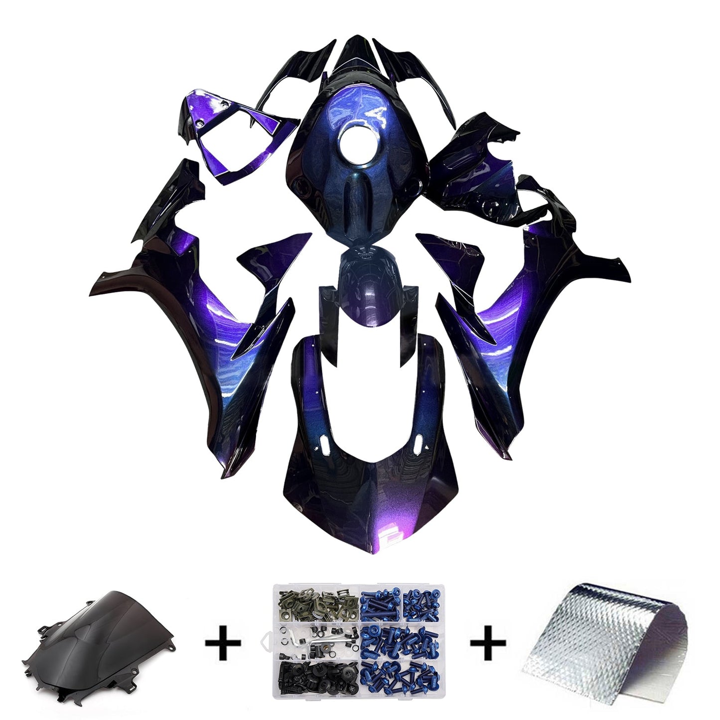 Kit carenatura iniezione plastica ABS per Yamaha YZFR1 YZF-R1 2015-2019