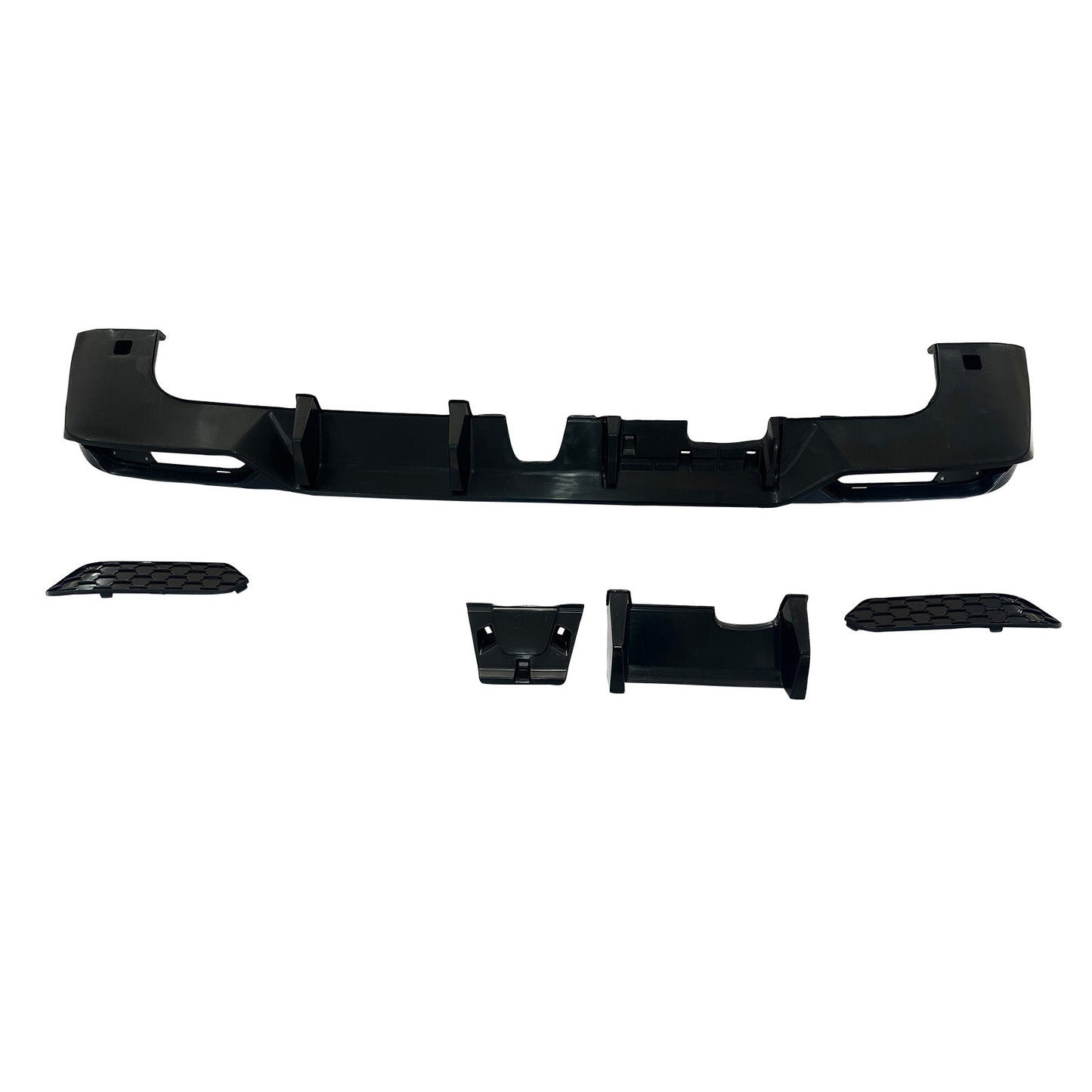 Diffusore anteriore e posteriore per paraurti in PP per Mercedes Benz Classe G W465, compatibile dal 2025 in poi.