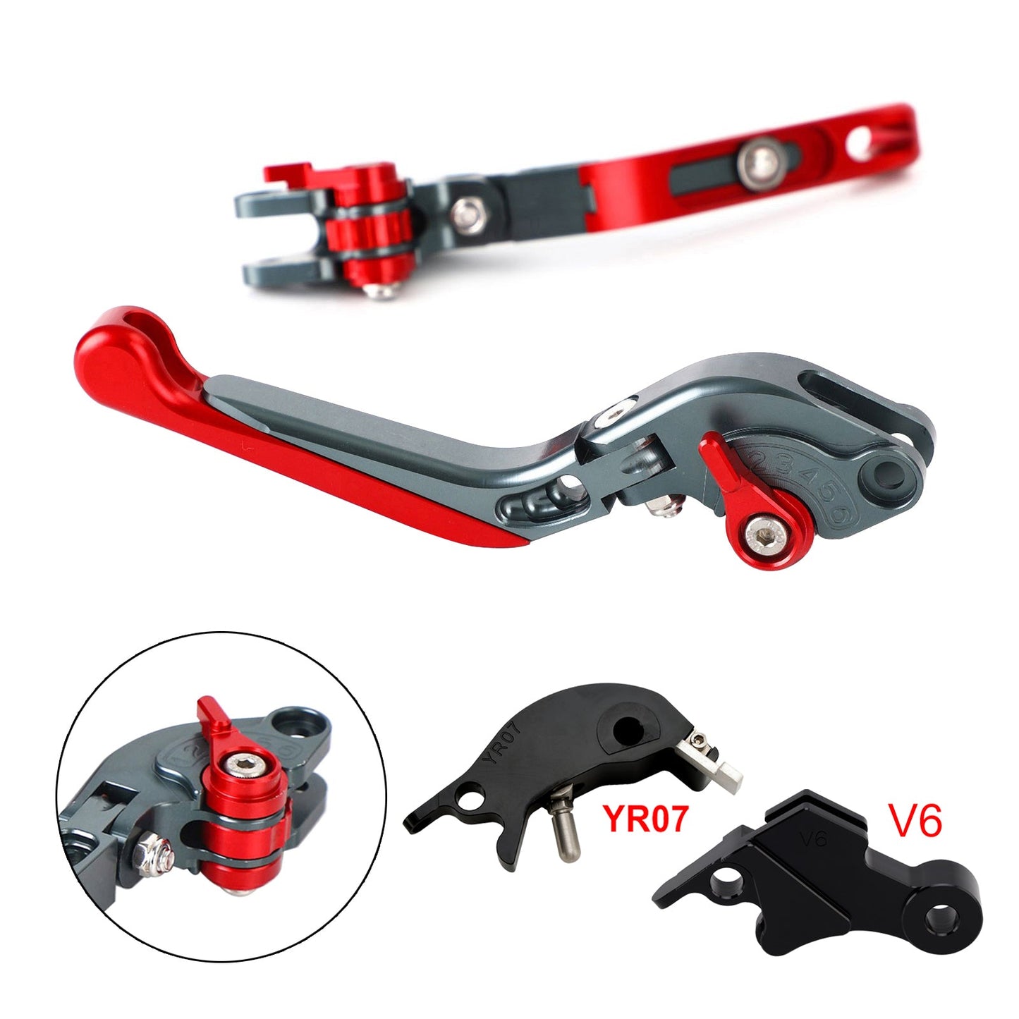 Leva freno frizione regolabile adatta per YAMAHA XSR900 XSR900GP MT-09 2024-2025
