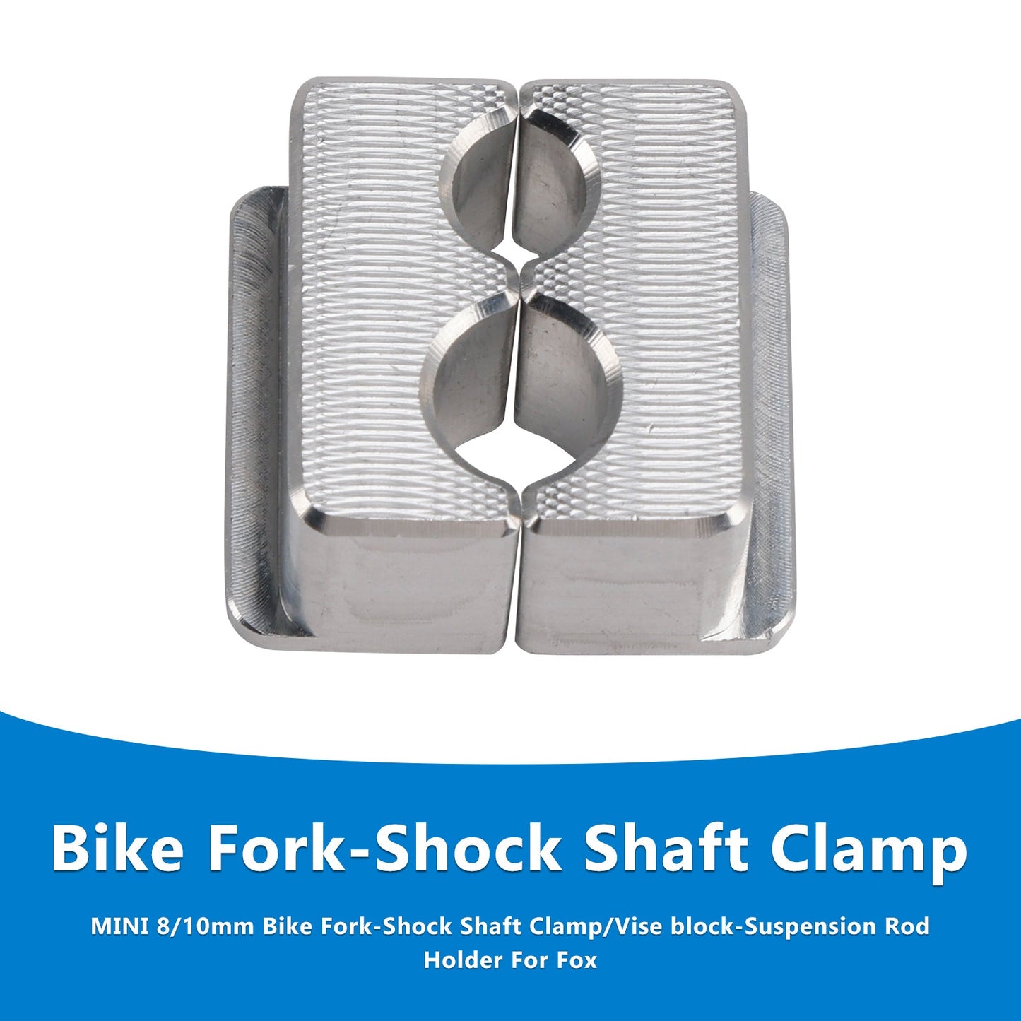 MINI 8/10mm Morsetto per forcella-stelo ammortizzatore/blocco morsa-supporto per asta di sospensione per Fox