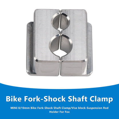 MINI 8/10mm Morsetto per forcella-stelo ammortizzatore/blocco morsa-supporto per asta di sospensione per Fox