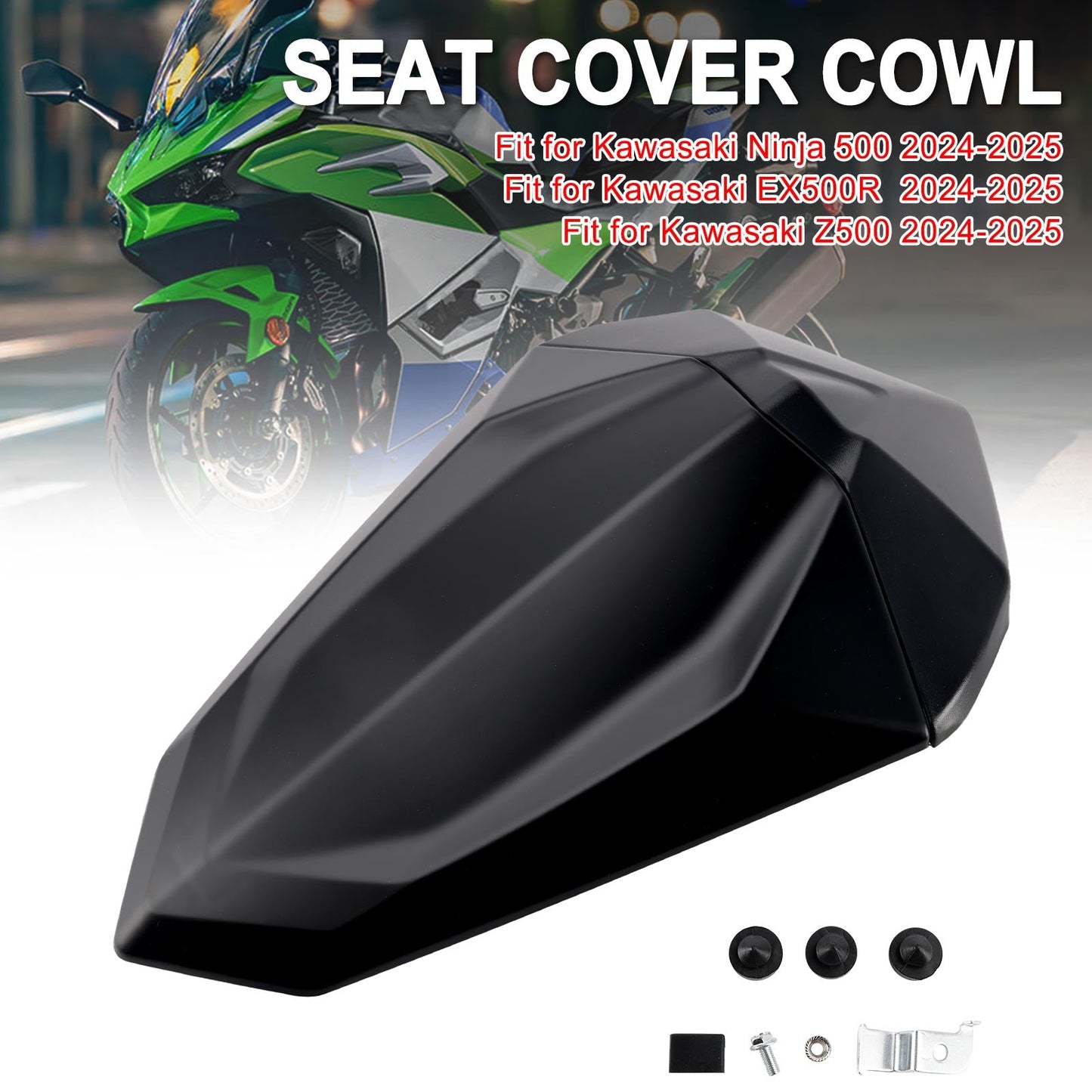 Carenatura posteriore per sedile posteriore Kawasaki Ninja 500 EX500R Z500 2024-2025