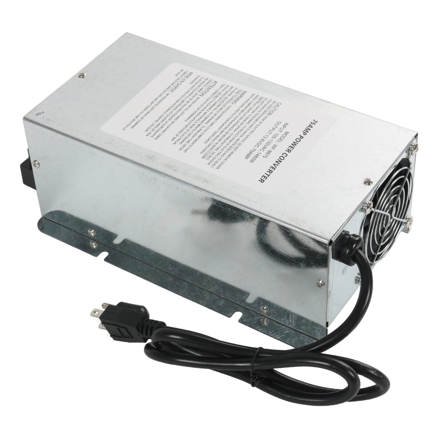 Caricabatterie convertitore WF-9875 da 75 Ampere con uscita CC, caricabatteria convertitore montato sul ponte