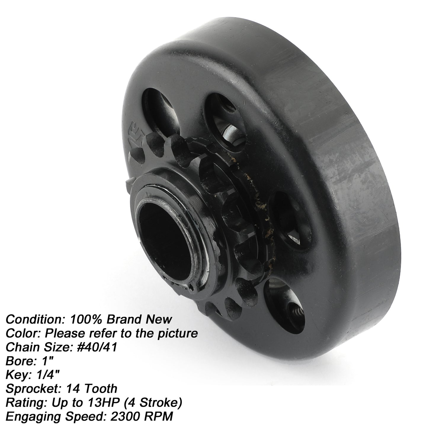 13HP Go Kart Frizione Centrifuga 1inch Bore 14T 14 Tooth Per 40 41 420 Chain
