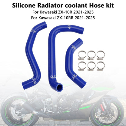 Tubo flessibile del liquido di raffreddamento del radiatore in silicone Kawasaki ZX10R ZX-10RR 2021-2025