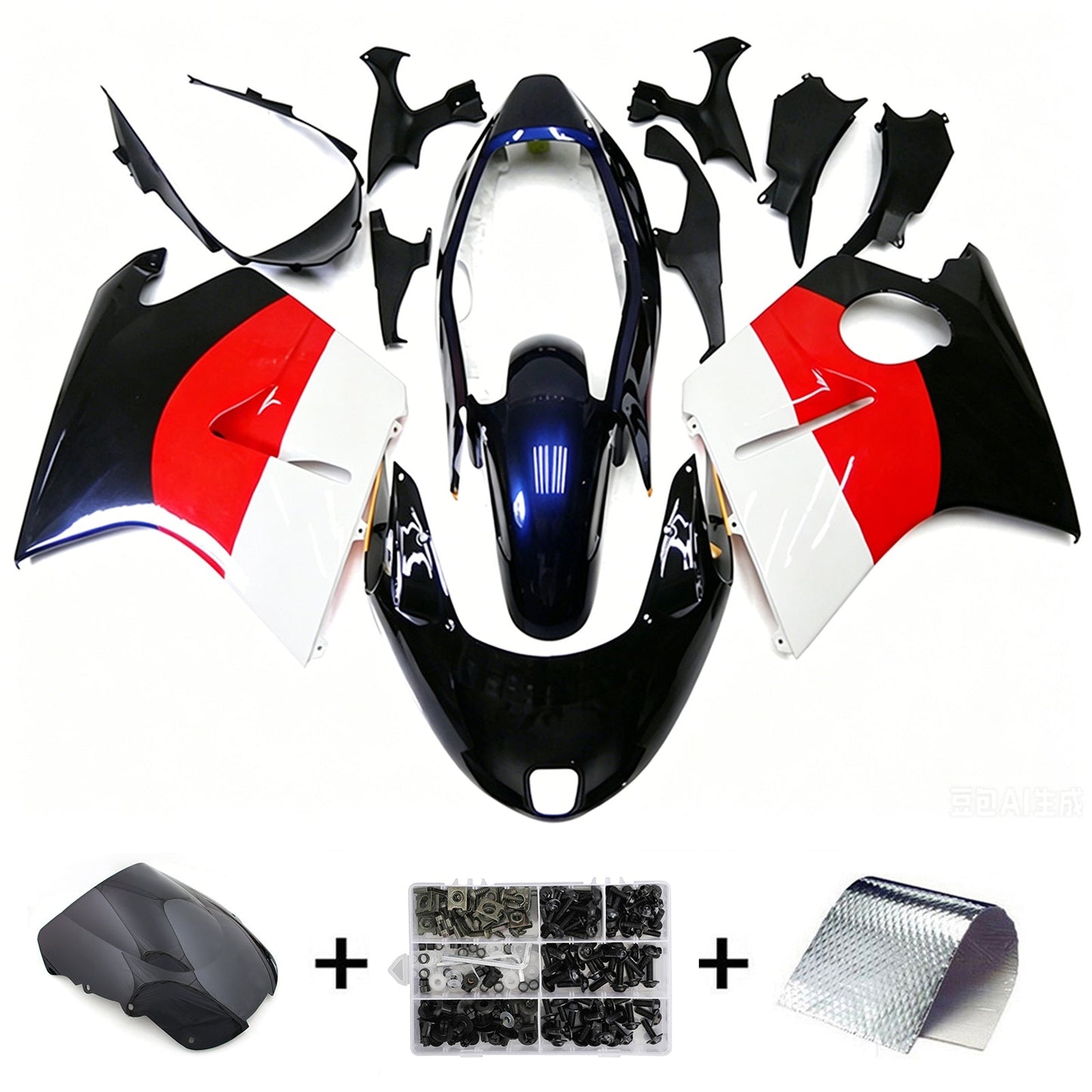 Kit di carene in ABS stampato a iniezione per Honda CBR1100XX SuperBlackBird 1996-2007