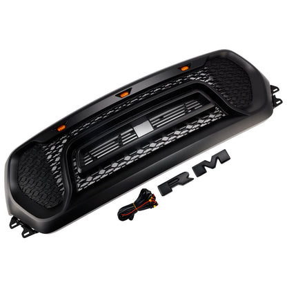 Griglia superiore del cofano a nido d'ape nera per Dodge Ram 1500 2019-2024