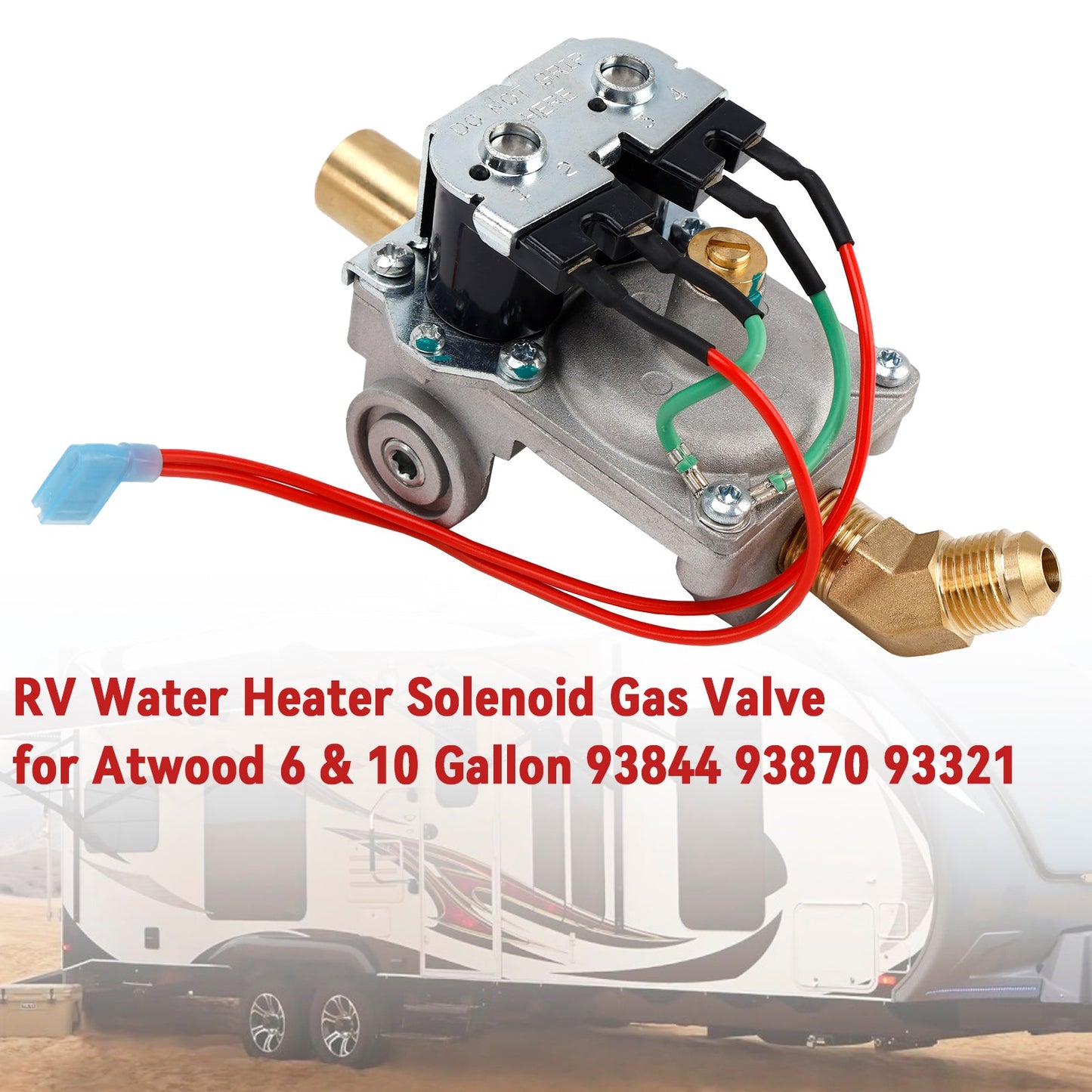 Elettrovalvola del gas per scaldabagno RV per Atwood da 6 e 10 galloni 93844 93870 93321