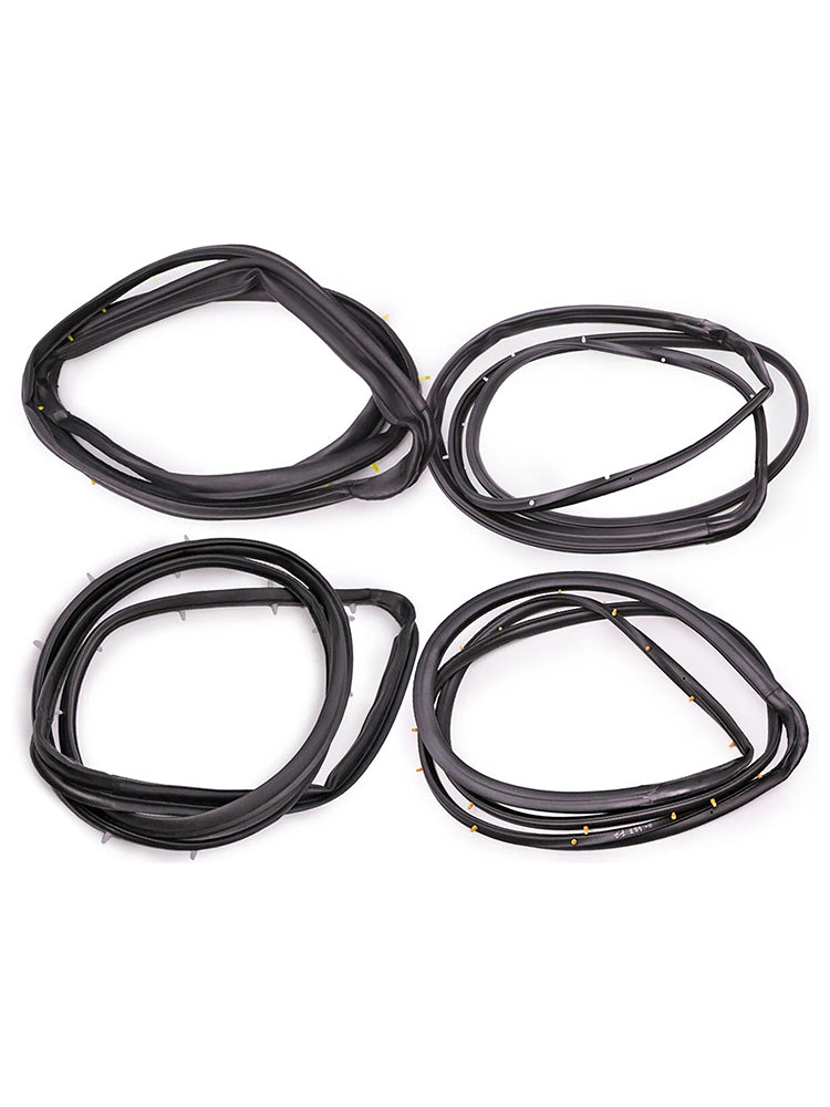 Guarnizione in gomma per porta anteriore e posteriore Nissan D22 Frontier 4 porte cabina doppia 1998-2005 4 pezzi 80831-2S400