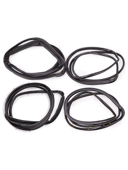 Guarnizione in gomma per porta anteriore e posteriore Nissan D22 Frontier 4 porte cabina doppia 1998-2005 4 pezzi 80831-2S400