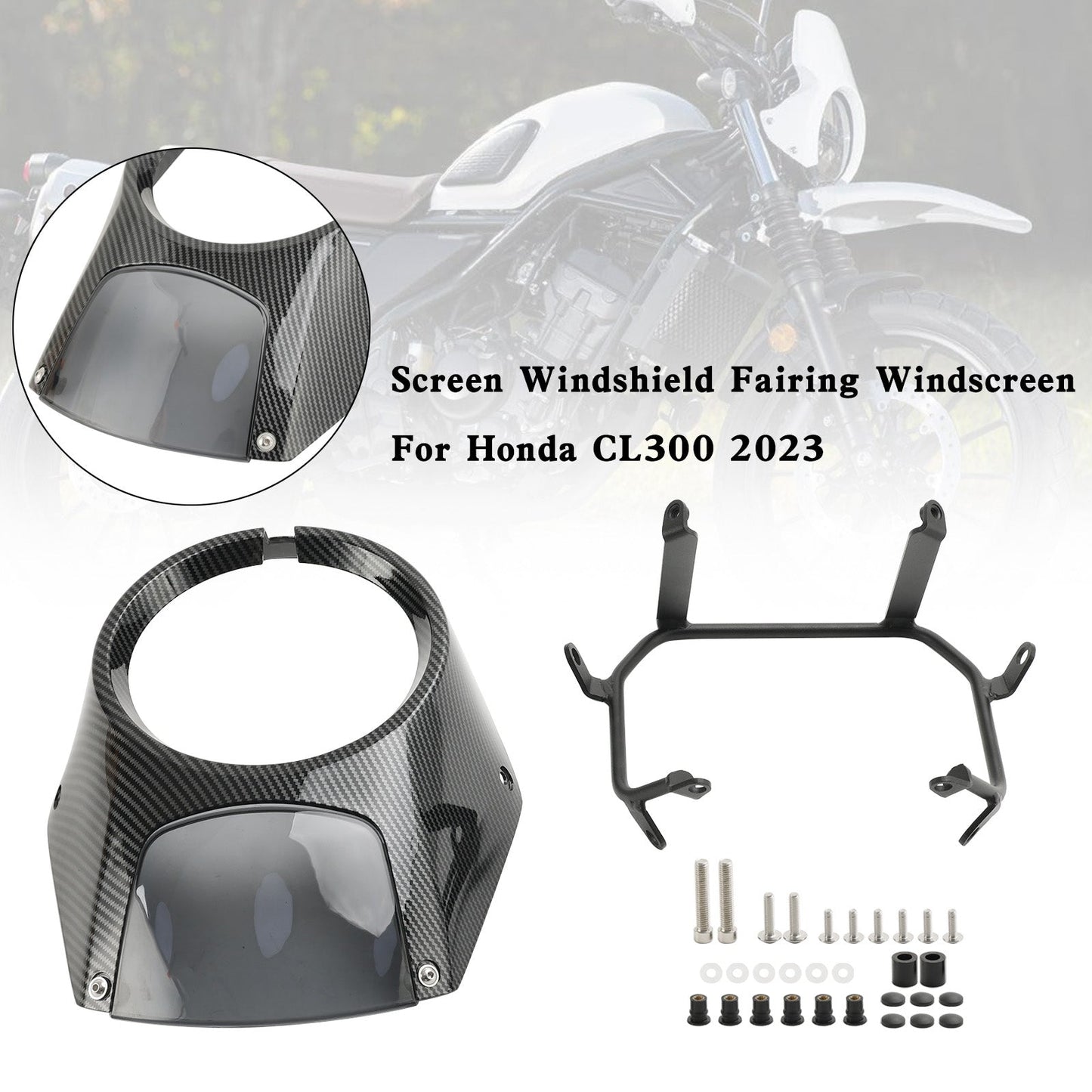 Parabrezza per cupolino per faro Honda CL300 2023