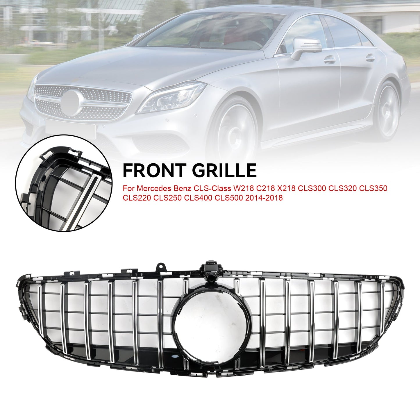 Griglia paraurti anteriore Mercedes Benz CLS-Class W218 CLS350 2015-2018