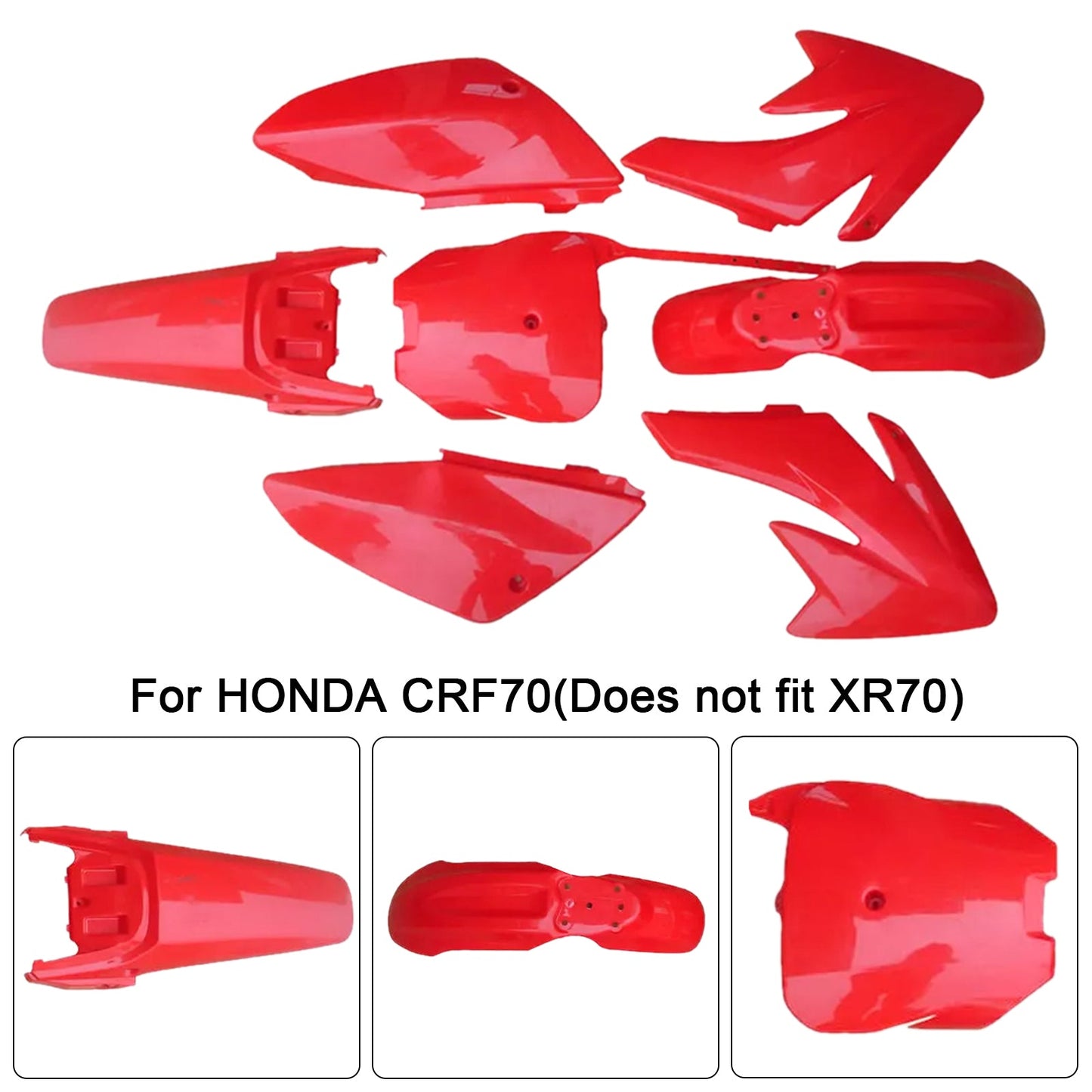 Kit di plastica per carrozzeria e parafango per HONDA CRF70 DIRT BIKE
