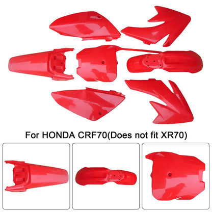 Kit di plastica per carrozzeria e parafango per HONDA CRF70 DIRT BIKE