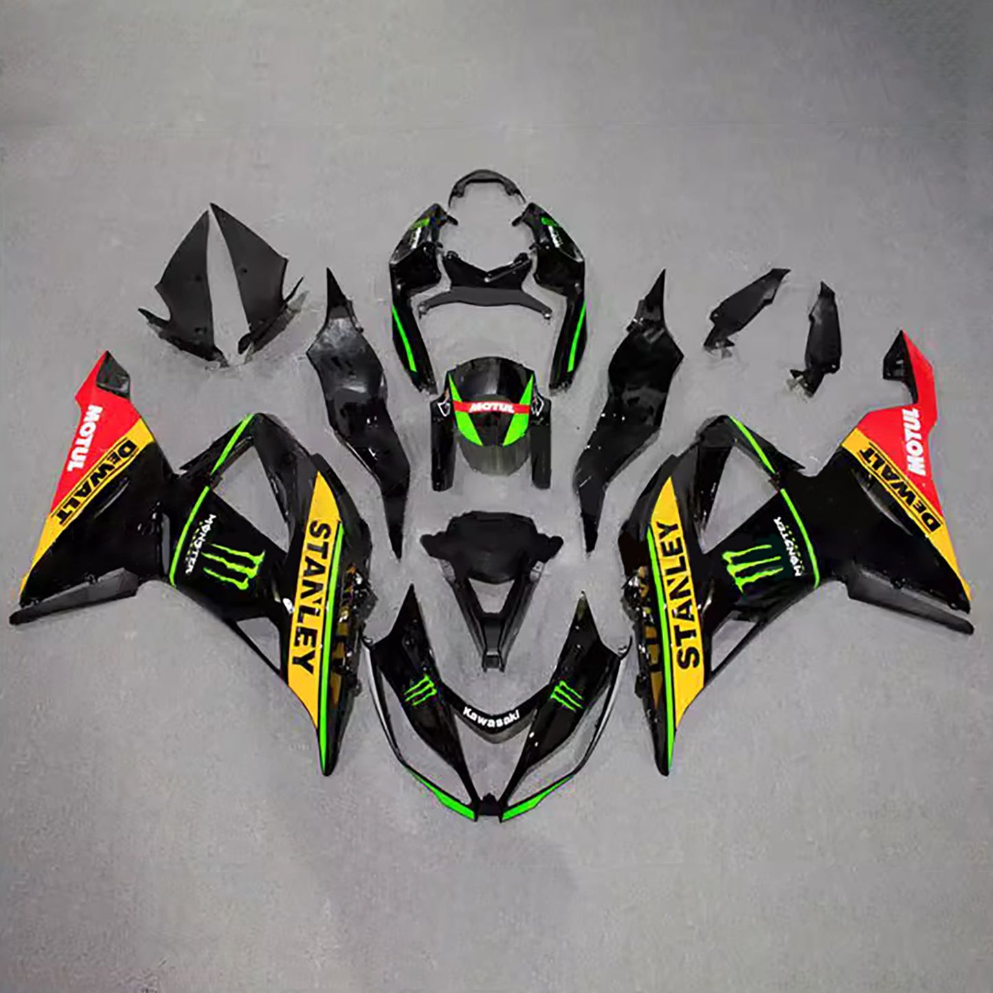 Kit carenatura iniezione in plastica ABS adatto per Kawasaki ZX6R 636 2013-2018