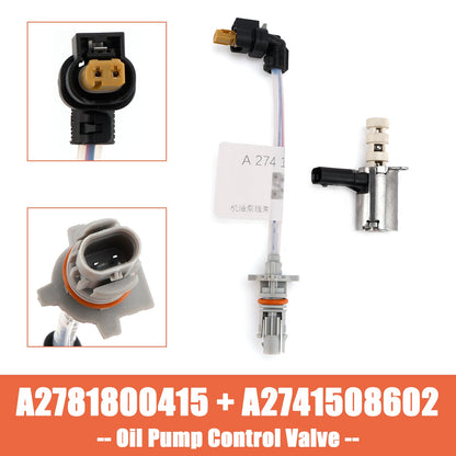 Valvola di controllo della pompa dell'olio A2781800415 A2741508602 per Mercedes M274 M264 GLC