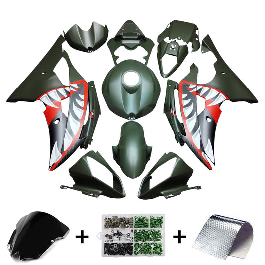 Kit carenatura iniezione plastica ABS per Yamaha YZFR6 YZF-R6 2008-2016