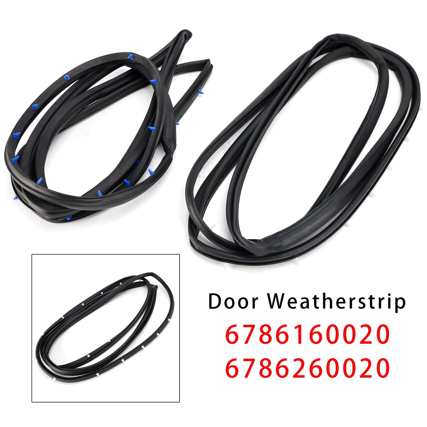 2 guarnizioni per portiera anteriore sinistra + destra per Toyota Land Cruiser Serie 70 67861-60020