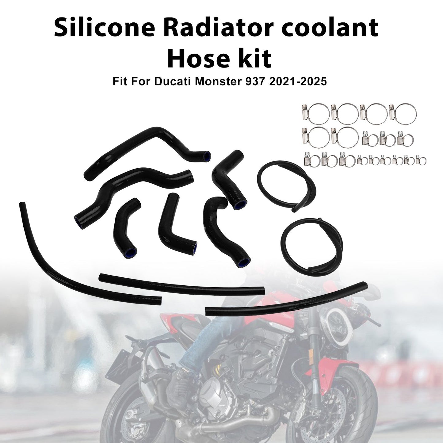 Tubo flessibile del liquido di raffreddamento del radiatore in silicone Ducati Monster 937 2021-2025