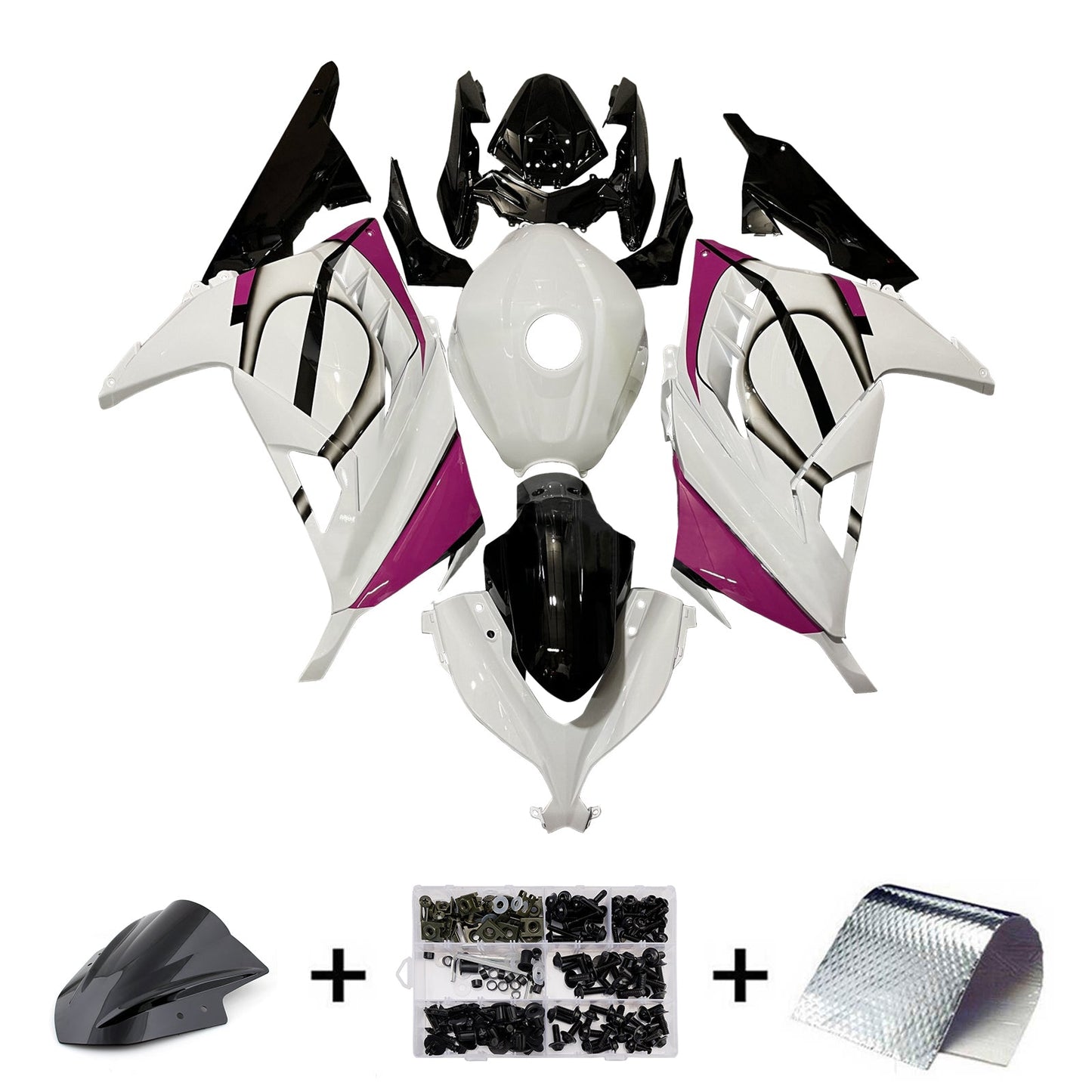 Kit carenatura iniezione in plastica ABS adatto per Kawasaki EX300 Ninja300 2013-2024