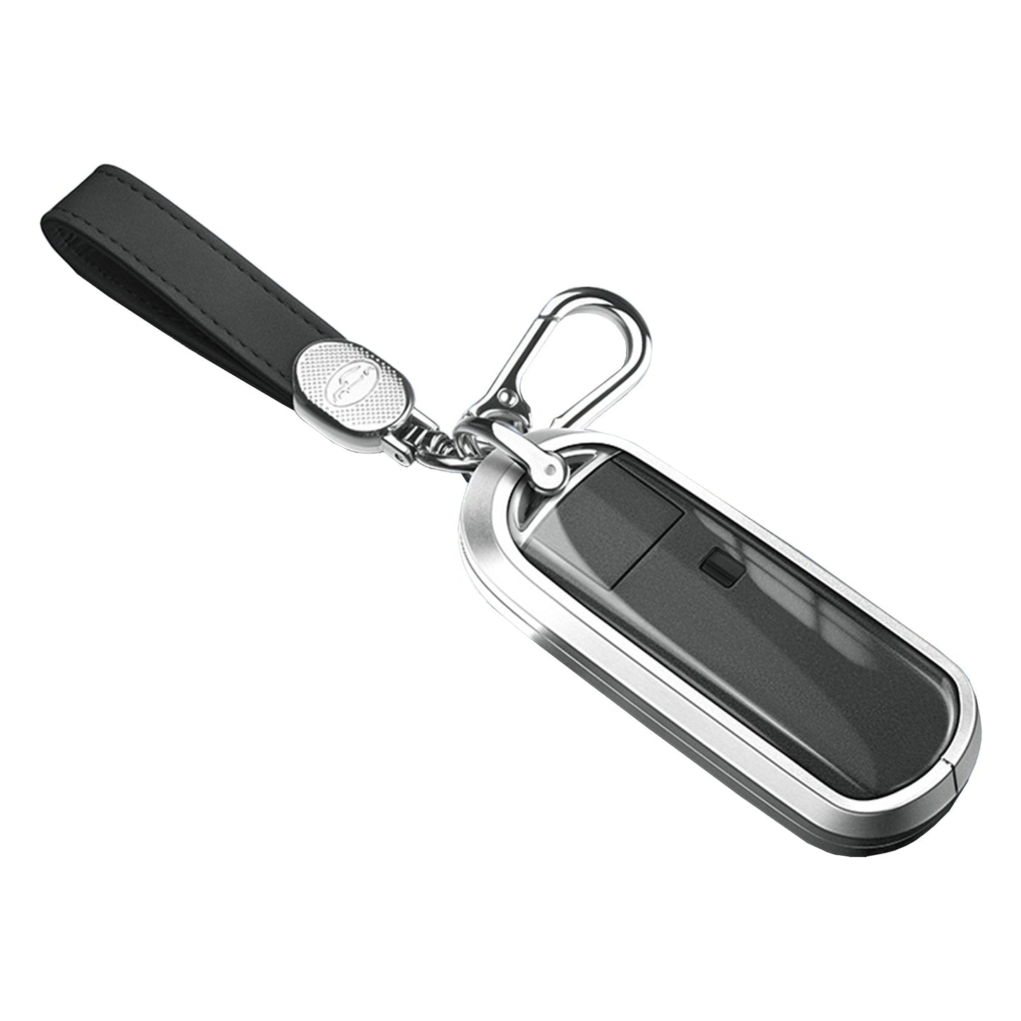 Custodia per chiave auto in TPU argentato in lega di alluminio con fibbia per Mazda CX-4 CX-5