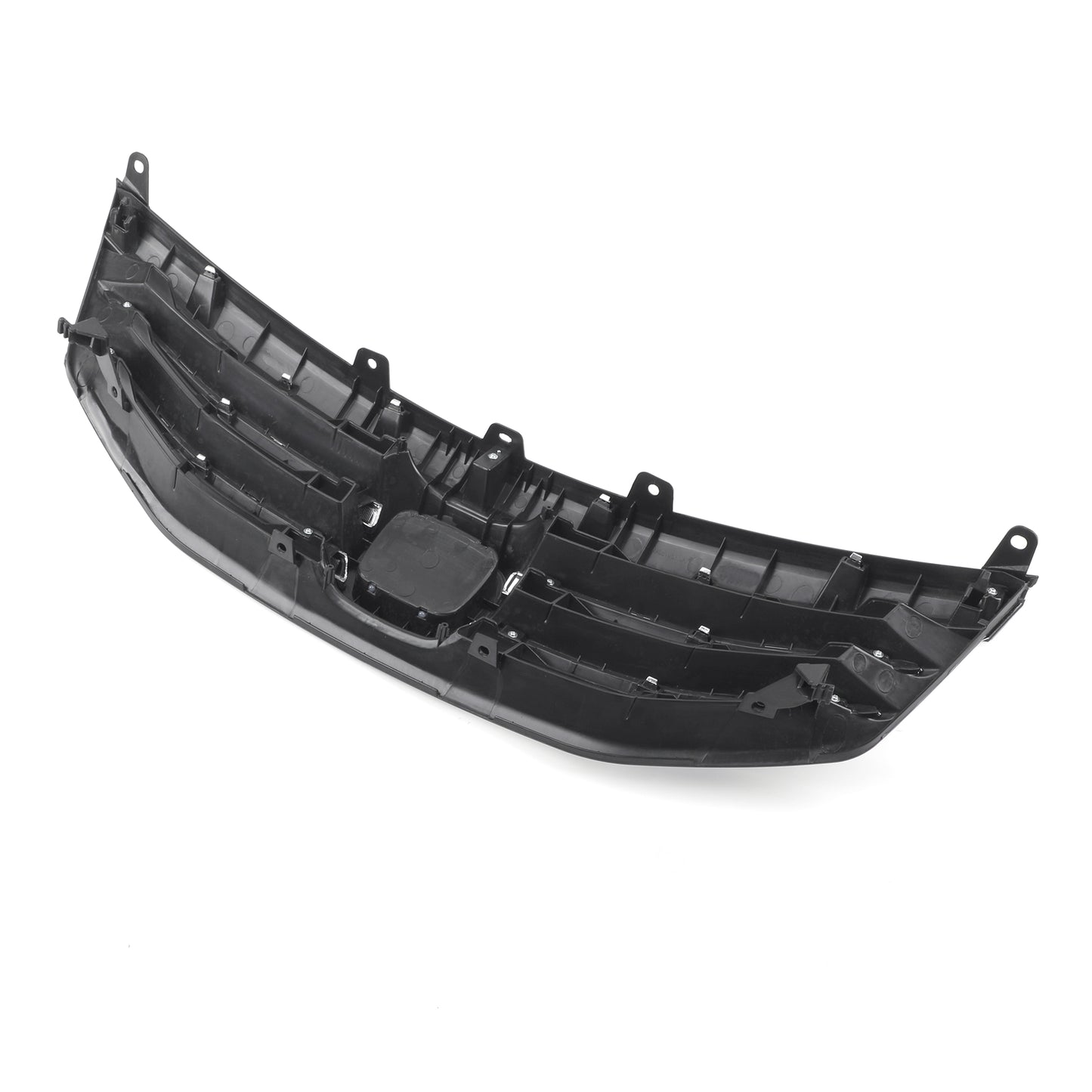 Black Chrome Front Upper Bumper Hood Grille Grill Per Honda Accord 2011-2012 4DR