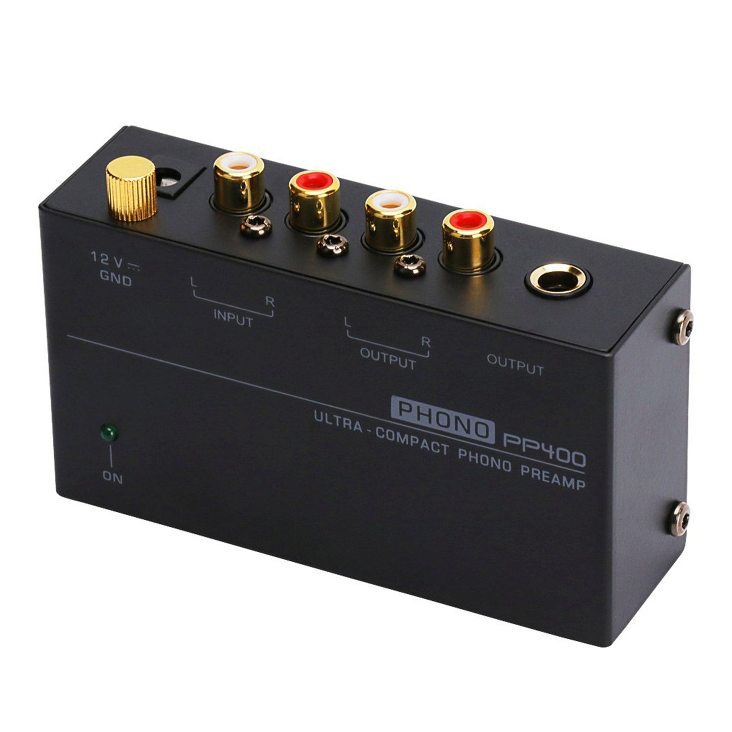 Preamplificatore Phono Ultra-Compatto PP400 con Supporto RCA da 1/4 di pollice Interfacce TRS Preamplificador Phono Preamp