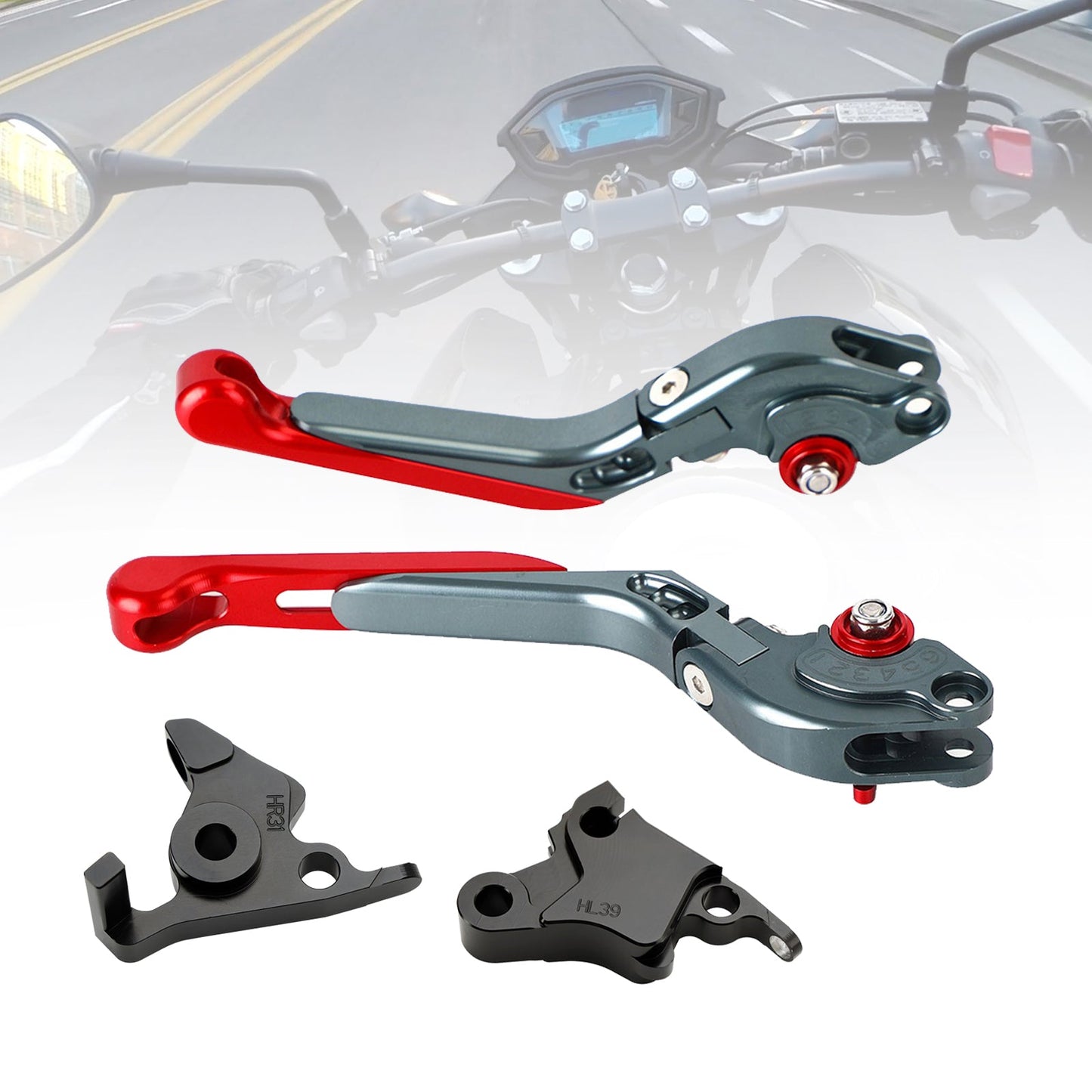 Leva freno frizione regolabile adatta per CFMOTO 450SS 450SR 21-23 450NK 23-24