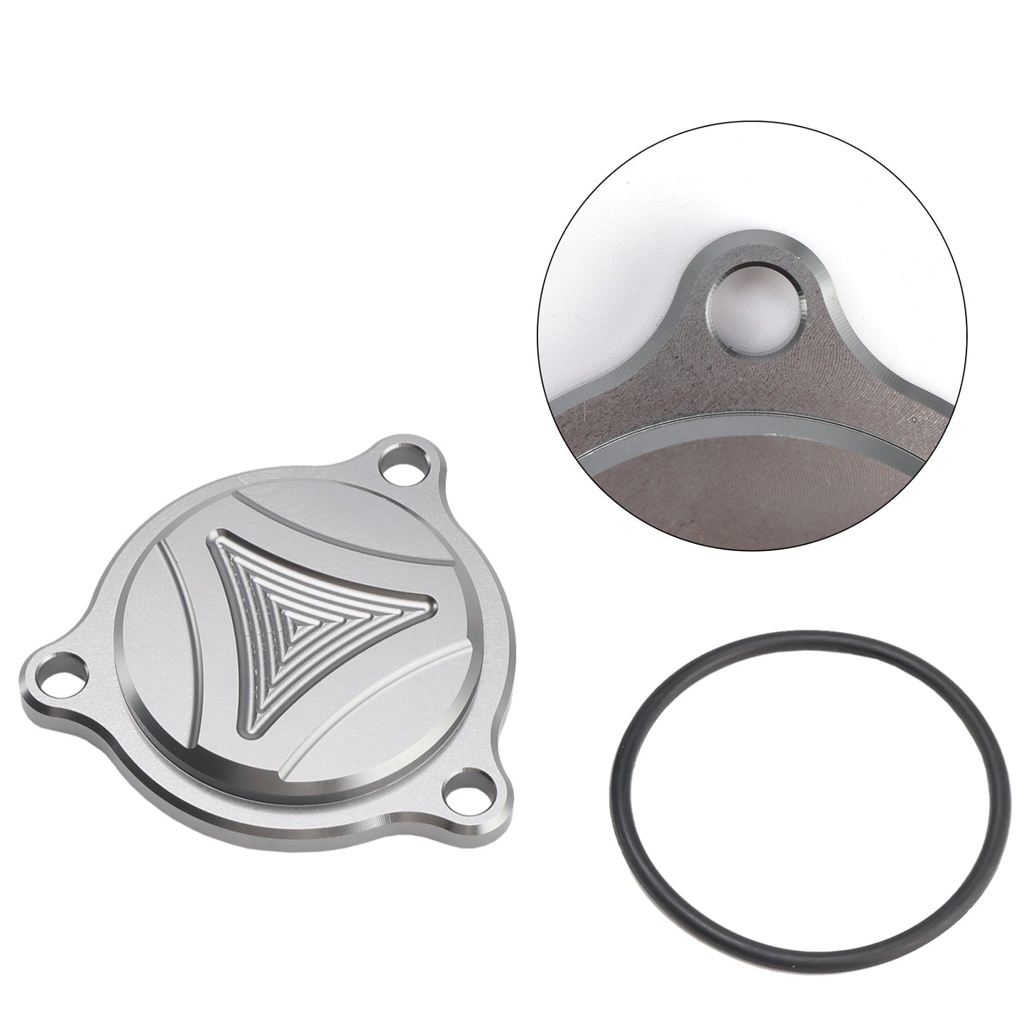 COPERCHIO FILTRO OLIO CNC GRIGIO PER SUZUKI DRZ400 DRZ 400S DRZ 400SM DRZ400E 05-2025