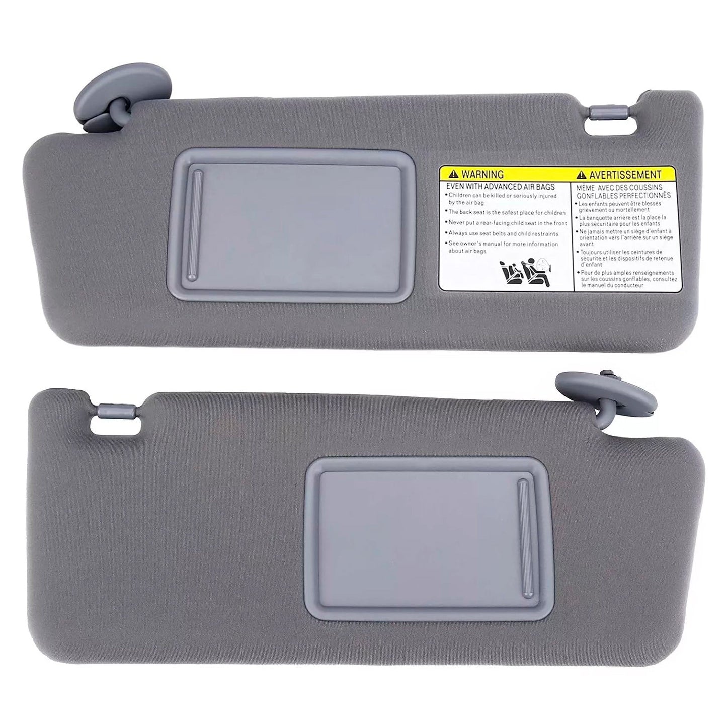 Visiera parasole grigia sinistra e destra 2013-2018 Nissan Altima 2 pezzi 74320-04181-B1 74310-04181-B1
