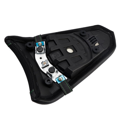 Kit cuscini passeggero anteriore e posteriore Raider per Kawasaki Ninja 650 Z650 2017-2025, colore verde.