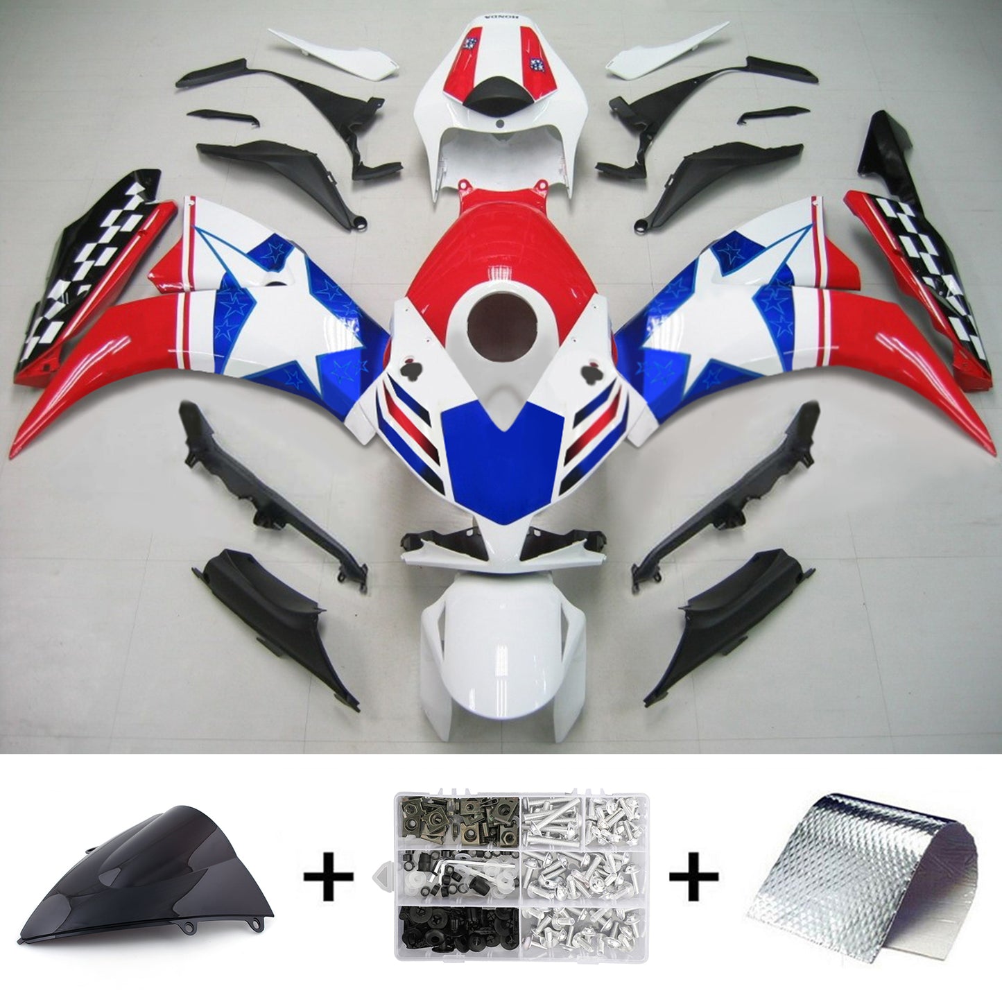 Kit carenatura Bodywork ABS di plastica per Honda CBR1000RR 2012-2016