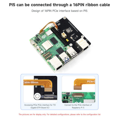 Scheda adattatore porta Raspberry Pi5 5B PCIe a Gigabit Ethernet senza driver del sistema operativo