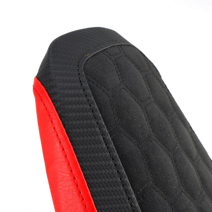Kit cuscini passeggero Raider anteriori e posteriori per Honda CB650R CBR650R 2024-2025, colore rosso.