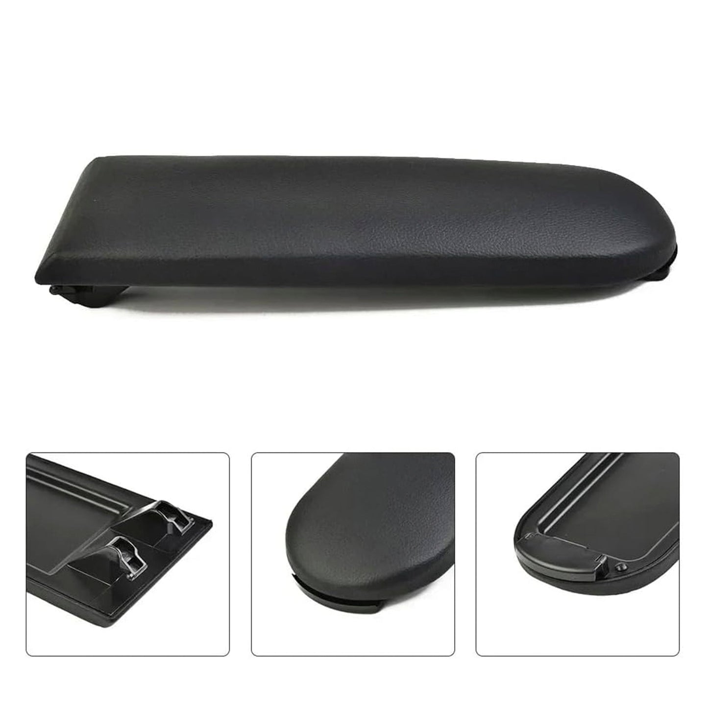 Coperchio della console centrale del bracciolo in pelle nera per VW MK4 Jetta Bora Golf 18D867173