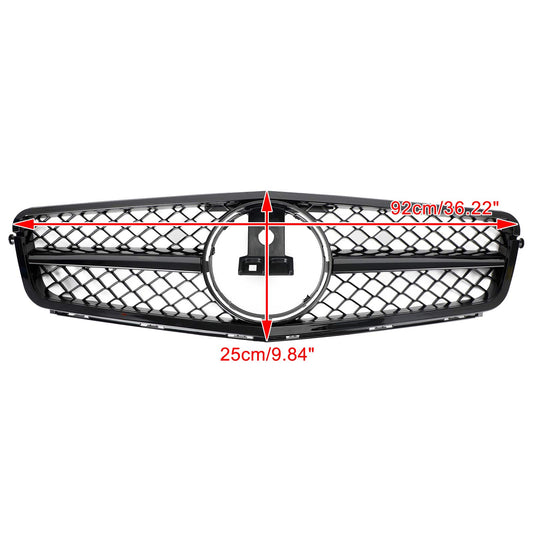 Front Bumper Grille Grill Per C-Class Benz W204 C300 C350 2008-2014