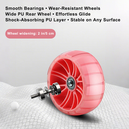 2-in-1 bambini scooter pieghevole seduta luce 3 ruote regolabile pieghevole barra blu/rosa