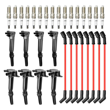 8 Bobine di accensione + 16 Candele + 8 Fili UF834 UF865 Per Ford F-250 F-350 E-450
