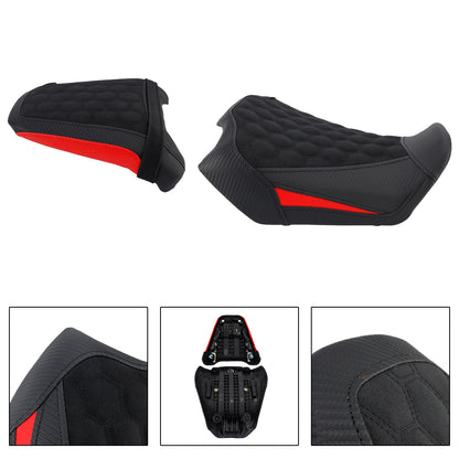 Kit cuscini passeggero Raider anteriori e posteriori per Honda CB650R CBR650R 2024-2025, colore rosso.