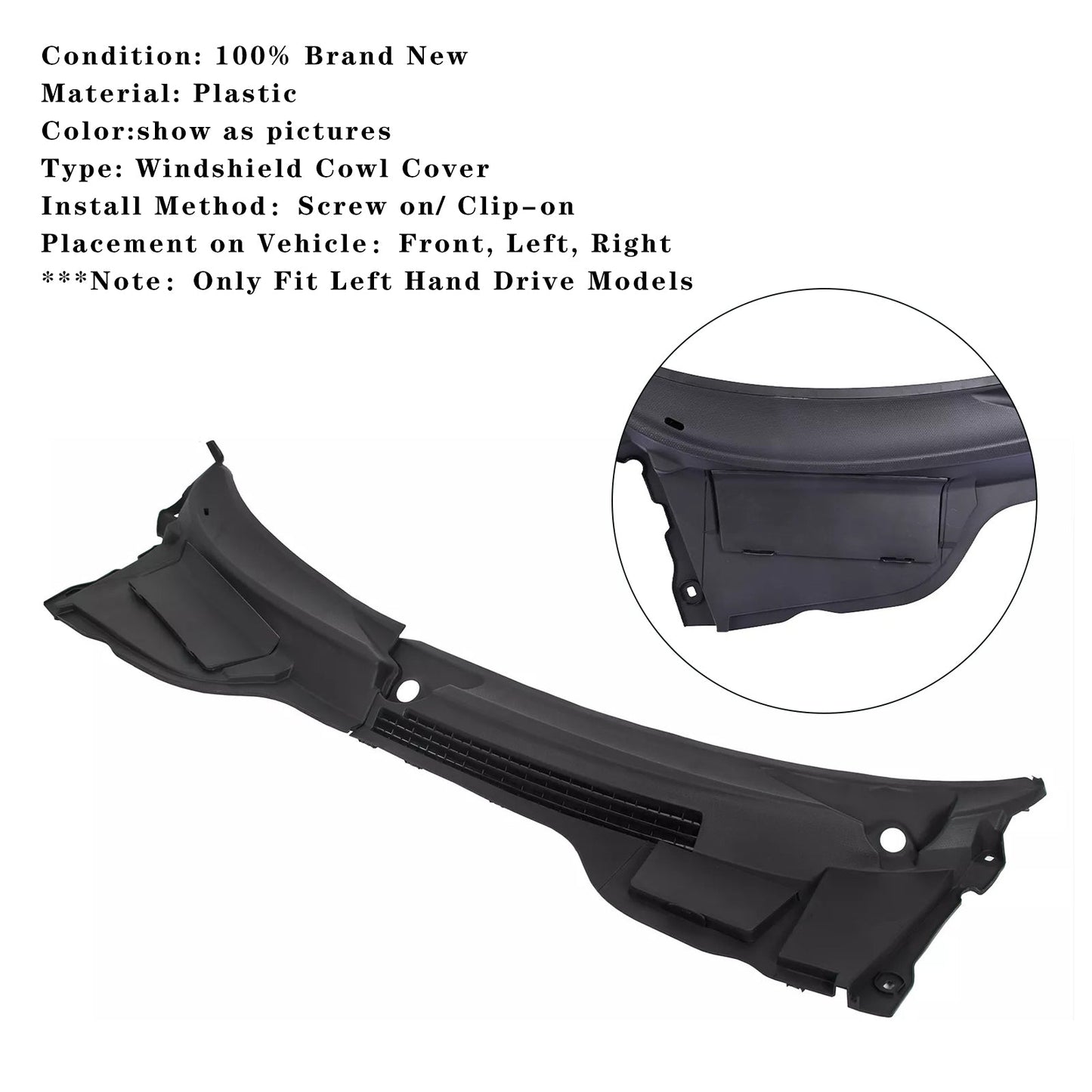 2012-2013 Mini Cooper S Mini Cooper Base Copertura parabrezza sinistra e destra 51132751209 51132751210